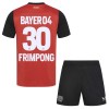 Original Trikotsatz Bayer 04 Leverkusen Jeremie Frimpong 30 Heimtrikot 2024-25 Für Kinder